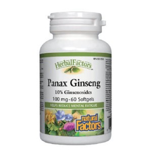 NATURAL FACTORS Panax Ginseng 100 мг / 60 гел капсули