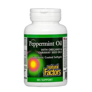 NATURAL FACTORS Peppermint Oil / 60 гел капсули