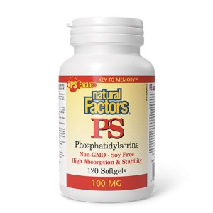 NATURAL FACTORS PS Phosphatidylserine 100 мг / 120 гел капсули