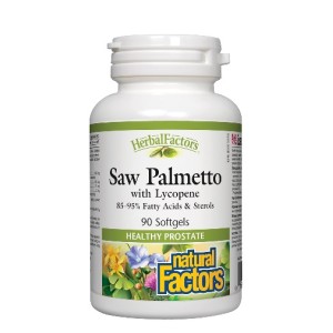 NATURAL FACTORS Saw Palmetto with Lycopene / 90 гел капсули