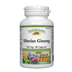NATURAL FACTORS Siberian Ginseng 250 мг / 90 капсули