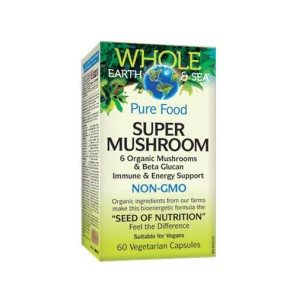 NATURAL FACTORS Whole Earth & Sea Super Mushroom / 60 капсули