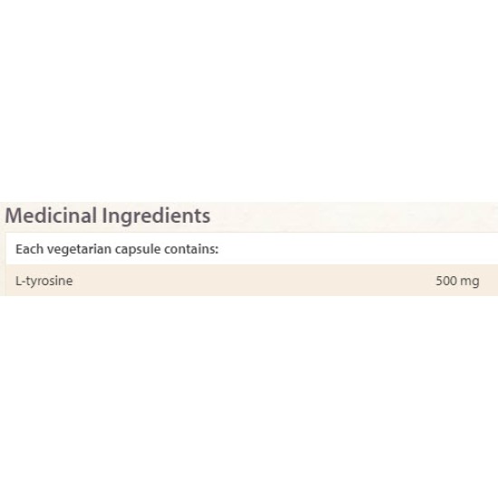 NATURAL FACTORS L-Tyrosine 500 мг 60 капсули на изгодни цени NATURAL FACTORS L-Tyrosine 500 мг 60 капсули на супер цена