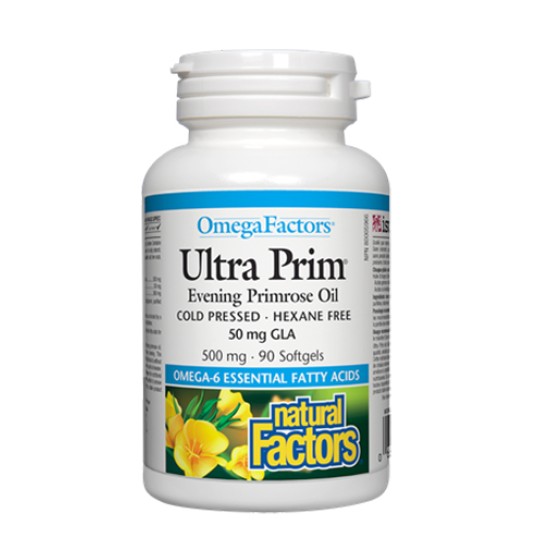 NATURAL FACTORS Ultra Prim 500 мг / 90 гел капсули на супер цена