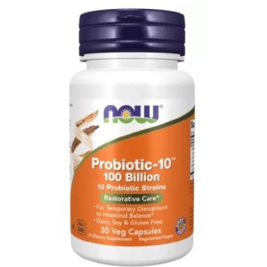 NOW Probiotic-10 100 Billion 30 капсули