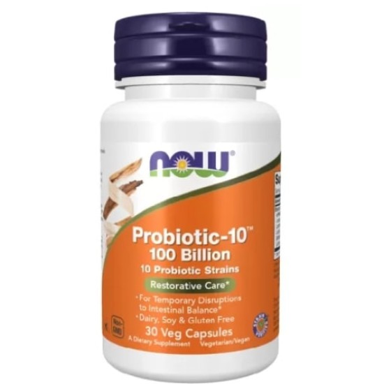 NOW Probiotic-10 100 Billion 30 капсули на супер цена