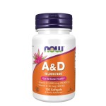 NOW Vitamin A & D 10000/400 IU / 100 гел капсули на супер цена
