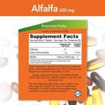 NOW Alfalfa 650 мг / 250 таблетки на супер цена