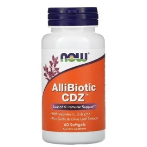 NOW AlliBiotic CDZ™ | Seasonal Immune Support 60 гел капсули