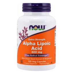 NOW Foods Alpha Lipoic Acid 600 мг / Extra Strength 120 капсули NOW Foods Alpha Lipoic Acid 600 мг / Extra Strength 120 капсули
