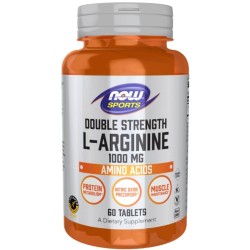 NOW L-Arginine 1000 мг / Double Strength 60 таблетки