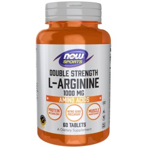 NOW L-Arginine 1000 мг / Double Strength 60 таблетки