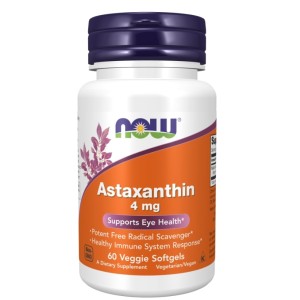 NOW Astaxanthin 4 мг / 60 гел капсули