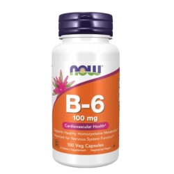 NOW VITAMIN B-6 (PYRIDOXINE) 50 МГ - 100 ТАБЛЕТКИ