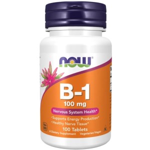 NOW Foods VITAMIN B-1 (THIAMINE) 100 МГ - 100 ТАБЛЕТКИ