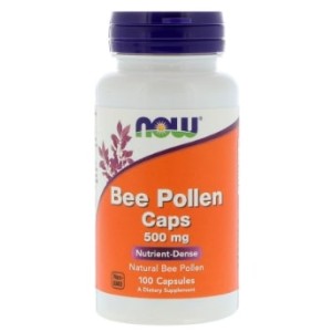 NOW Bee Pollen 500 мг / 100 капсули