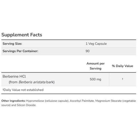 NOW Berberine HCl 500 мг / 90 капсули на супер цена