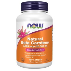 NOW Natural Beta Carotene 25,000 IU / 180 гел капсули