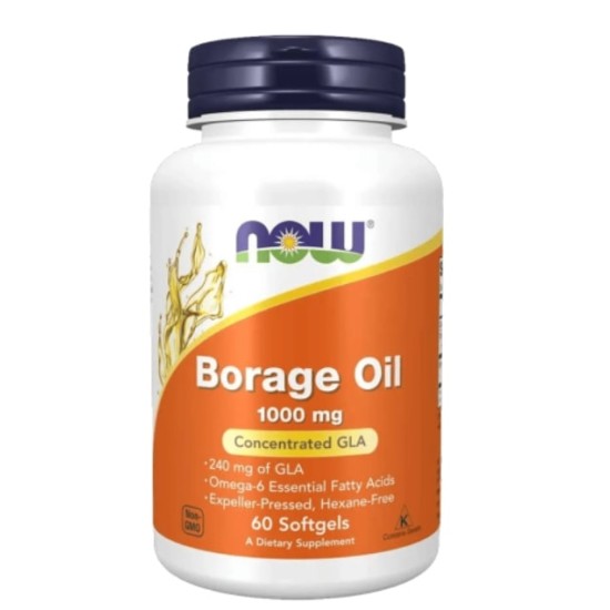 NOW Borage Oil (240 мг GLA) 60 гел капсули на изгодни цени NOW Borage Oil (240 мг GLA) 60 гел капсули на супер цена
