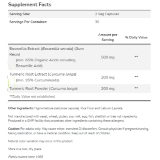 NOW BOSWELLIA EXTRACT - 120 КАПСУЛИ на супер цена