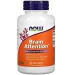 NOW Brain Attention | Healthy Cognitive Function 60 Дъвчащи таблетки на супер цена