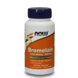 NOW Bromelain 500 мг 2400 GDU / 60 капсули