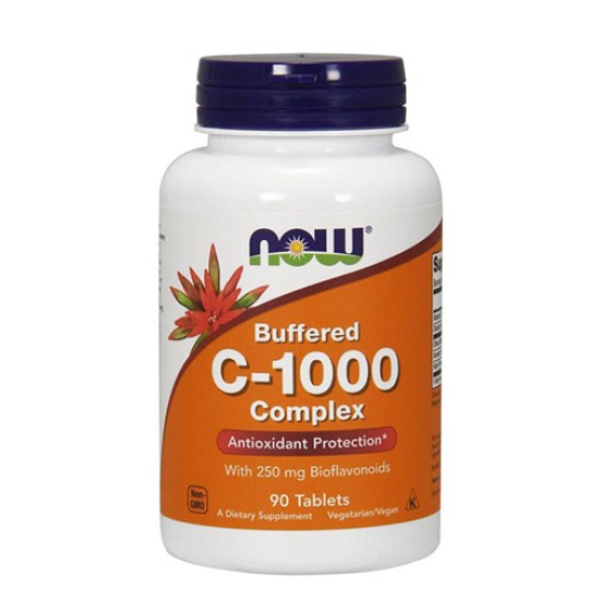 NOW Vitamin C-1000 Complex - Buffered with 250 мг Bioflavonoids 90 таблетки на супер цена
