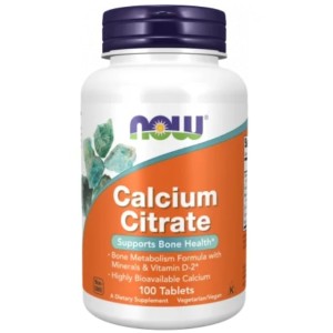 NOW Calcium Citrate with Minerals & Vitamin D-2 300 мг / 100 таблетки