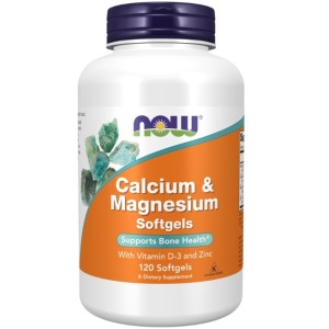NOW Calcium & Magnesium Softgels / with Vit D and Zinc 240 гел капсули NOW Calcium & Magnesium Softgels / with Vit D and Zinc 240 гел капсули