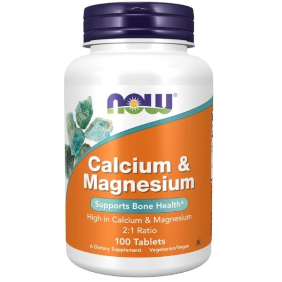NOW Calcium & Magnesium 2:1 100 таблетки на супер цена