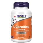 NOW L-Carnitine 1000 мг | Carnipure® 50 таблетки на супер цена