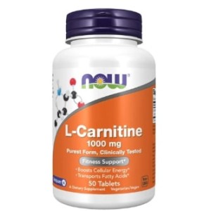 NOW L-Carnitine 1000 мг | Carnipure® 50 таблетки