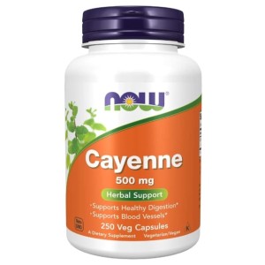 NOW Cayenne 500 мг / 250 капсули