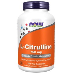 NOW L-Citrulline 750 мг / 180 капсули