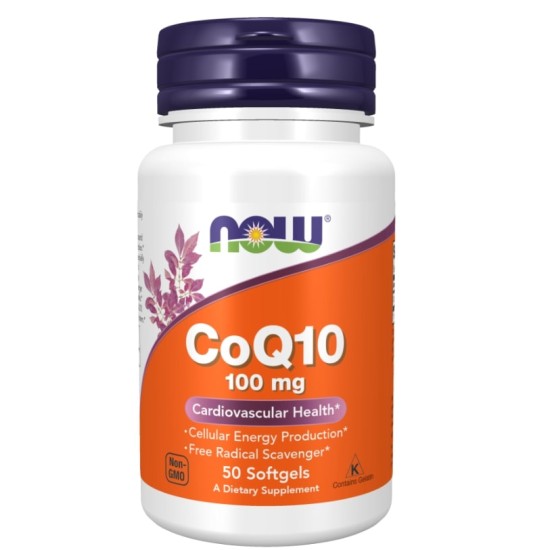 NOW CoQ10 100 мг / 50 гел капсули на супер цена