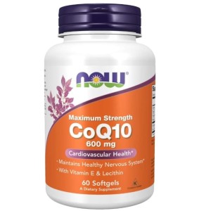 NOW Foods CoQ10 600 мг | Maximum Strength 60 гел капсули