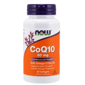 NOW CoQ10 60 mg + Omega 3 60 гел капсули