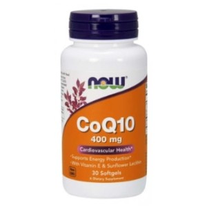 NOW CoQ10 400 мг / 30 гел капсули
