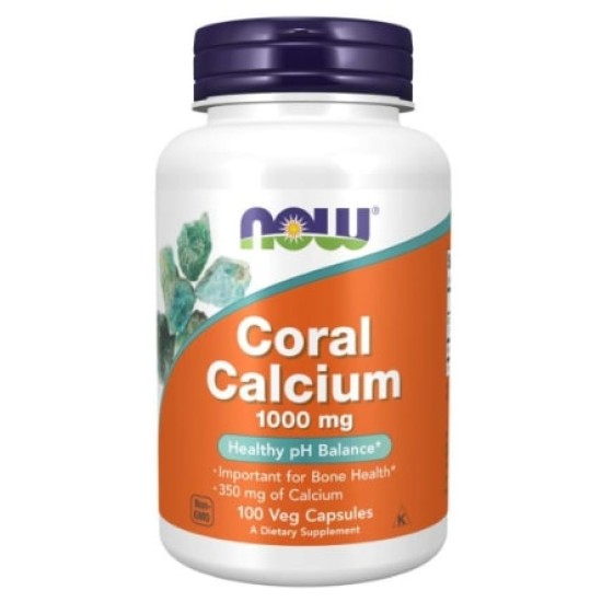 NOW Coral Calcium 1000 мг / 100 капсули на супер цена