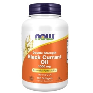 NOW Black Currant Oil 1000 мг | Double Strength 100 гел капсули