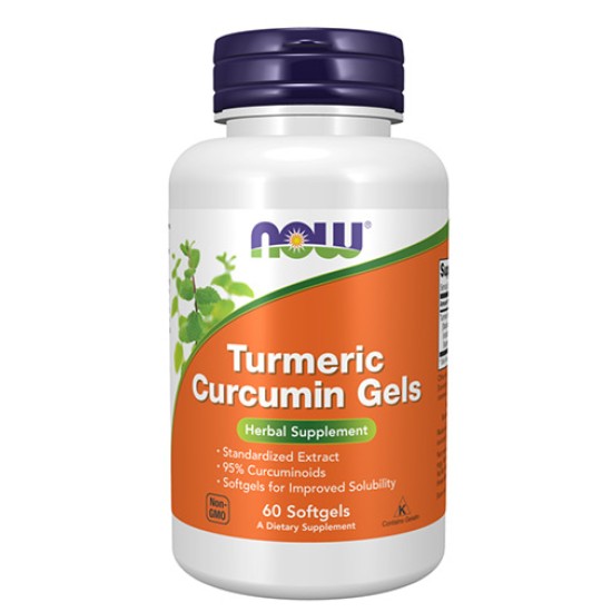 NOW Turmeric Curcumin Gels 60 гел капсули на супер цена
