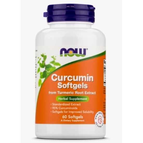 NOW Curcumin 475 мг / 60 гел капсули на супер цена