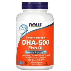 NOW DHA - 500 Double Strength 180 гел капсули