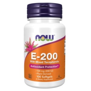 NOW Vitamin E-200 IU MT 100 гел капсули
