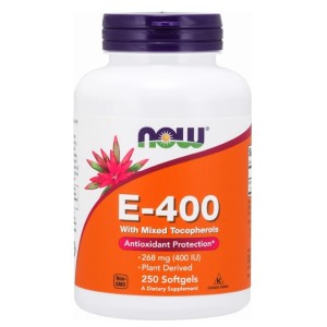 NOW Vitamin E-400 IU MT 250 гел капсули