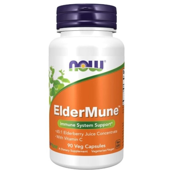 NOW ElderMune™ | 65:1 Elderberry Juice Concentrate 90 капсули на изгодни цени NOW ElderMune™ | 65:1 Elderberry Juice Concentrate 90 капсули на супер цена