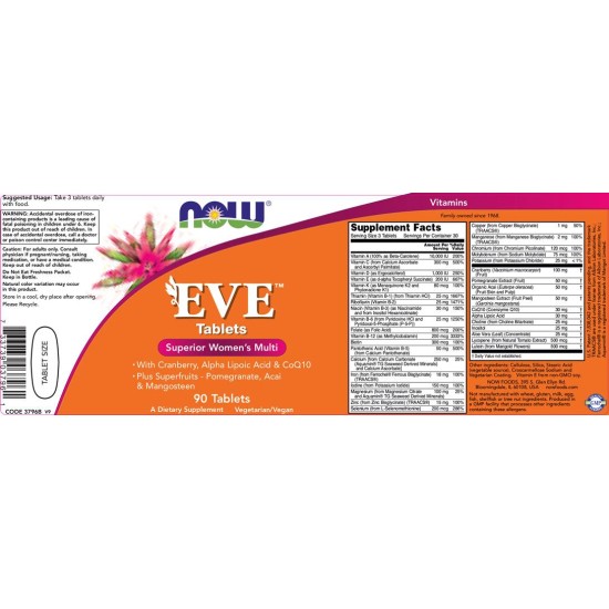 NOW Eve Women's Multiple Vitamin / 90 таблетки на супер цена