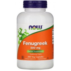 NOW Fenugreek 500 мг / 250 капсули