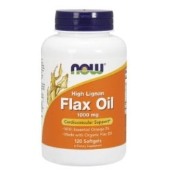 NOW Flax Oil (High Lignan) 1000 мг / 120 гел капсули NOW Flax Oil (High Lignan) 1000 мг / 120 гел капсули