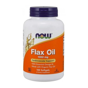 NOW Flax Oil 1000 мг 100 гел капсули NOW Flax Oil 1000 мг 100 гел капсули